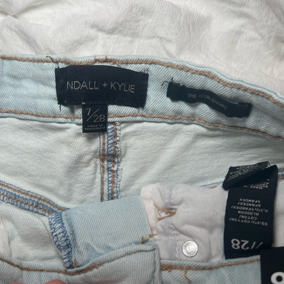 Kendall + Kylie Light Wash Jean Cutoff Shorts - Picture 3 of 4